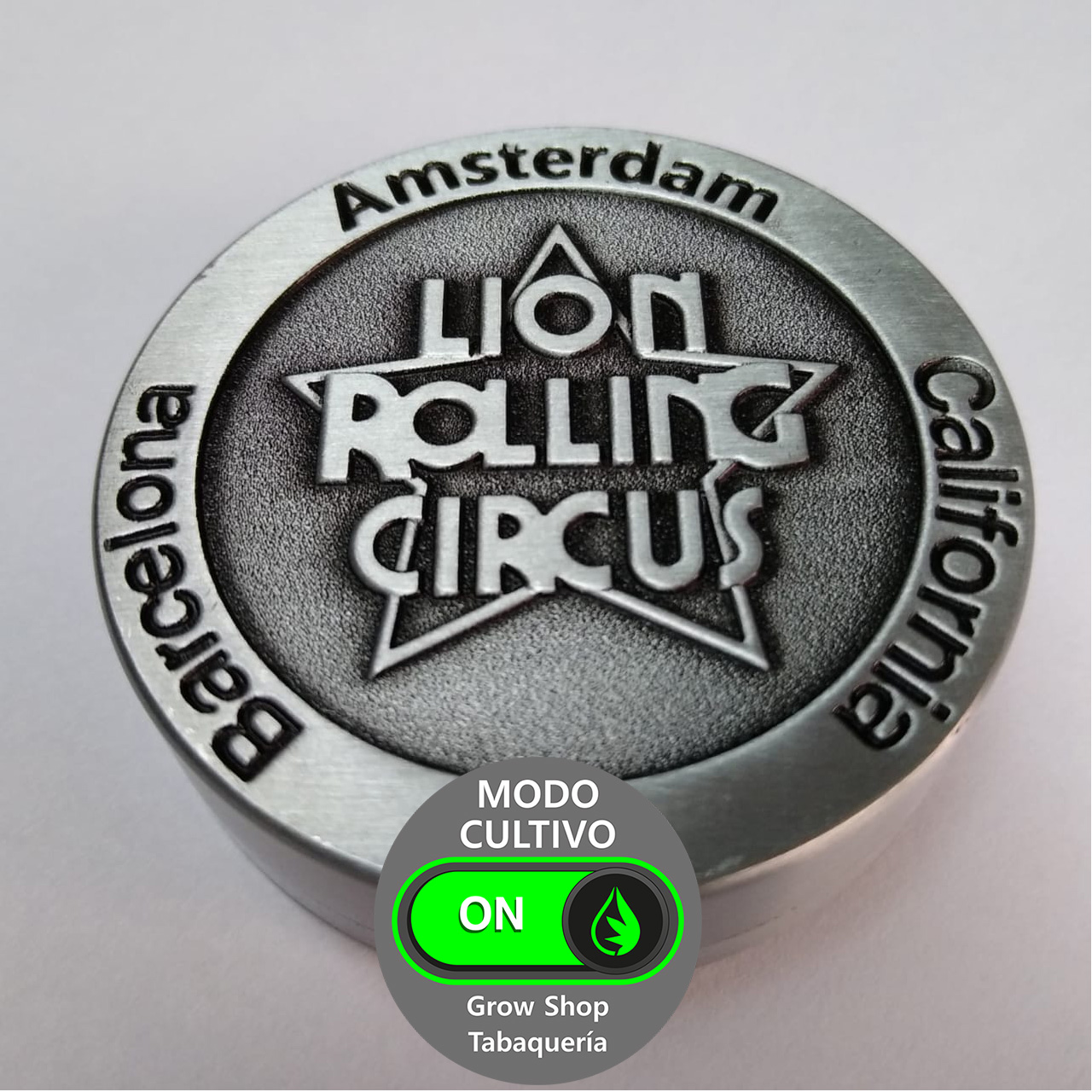 Grinder Metal Imantado Lion Rolling Circus